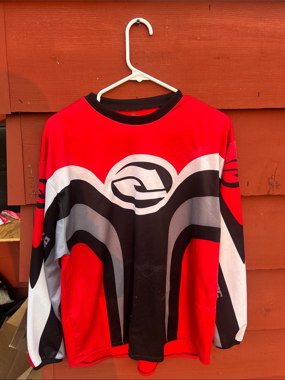 Answer Racing Syncron MX Jersey Mens MD Red Black White Motocross Dirt Bike ATV